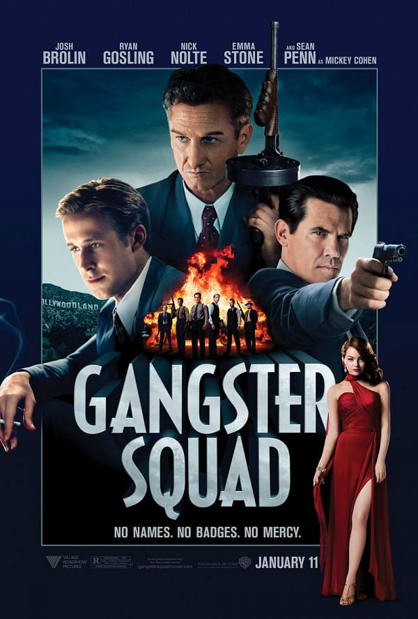 Ryan Gosling, Emma Stone in Gangster Squad